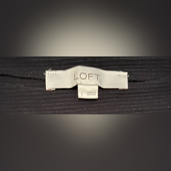 LOFT Long Sleeve Black Blouse - Picture 3 of 5